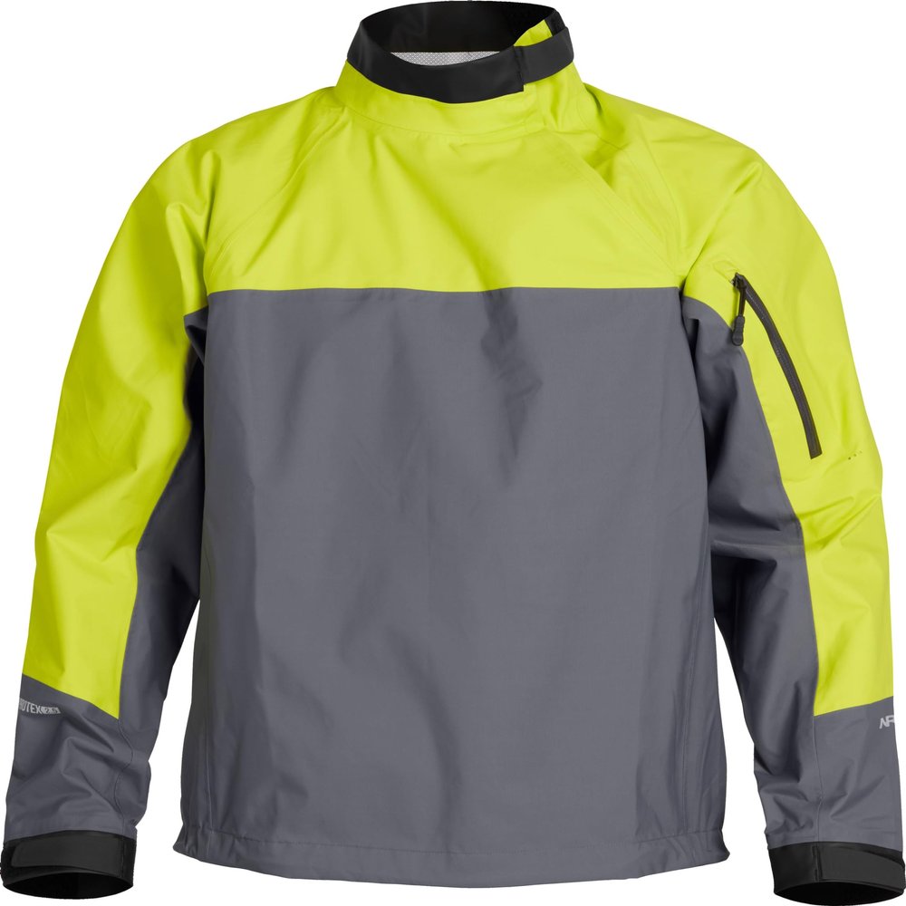 NRS Men's Endurance Paddling Jacket-Chartreuse/Gray-XXL