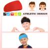 6 Pcs Kids Athletic Sweatbands and Headbands - Elastic Hairbands with Sweat Absorption for Football, Youth Sports, and Active Kids (Multi Colors) view 4
