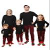 Family Feeling Little Girls Pajamas Long Sleeve Black Buffalo Plaid Cotton Pyjamas Christmas Boys Toddler Kid Pjs Size 2T view 1