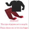 Family Feeling Little Girls Pajamas Long Sleeve Black Buffalo Plaid Cotton Pyjamas Christmas Boys Toddler Kid Pjs Size 2T view 2