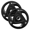 GYMENIST Premium Olympic Rubber Coated Metal Weight Plates for Men and Women  Durable Non Slip Grip and Long-Lasting Weights Plate Gym Sets for Home and Commercial Use (45 Lb - Pair, Rubber) view 1