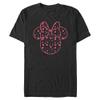 Disney Big Classic Mickey Minnie Hearts Fill Men's Tops Short Sleeve Tee Shirt, Black, 4X-Large Tall view 1