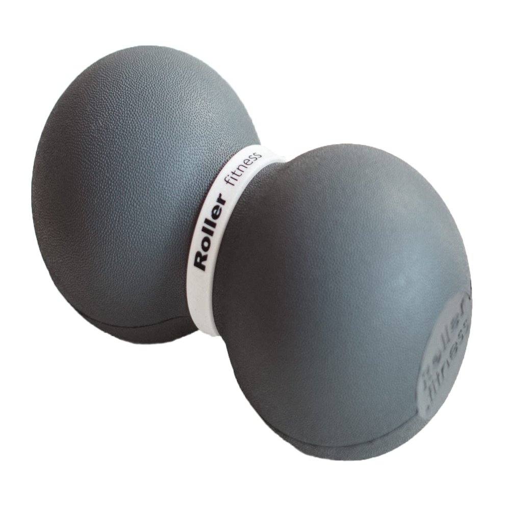 Fitness Infinity Roller, Peanut Foam Massage Ball, Large 8-Inch Double Exercise Roller (Gray - Standard)
