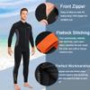 Wetsuit Top Jacket Women Men 3MM Neoprene Long Sleeve Dive Scuba Wet Suit Shirt, 2MM 1.5MM Warm Front Zipper Wetsuits Shirts Vest Surfing Swimming Snorkeling Kayaking Suit in Cold Water Sports view 4