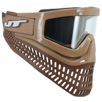 JT Proflex X With Quick Change System and Thermal Lens Paintball Goggle Brown/Terracotta