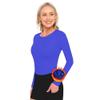 ACTIVE UNIFORMS Women's Under Scrub Tee Crew Neck Long Sleeve T-Shirt (True Royal Blue, X-Small) view 1