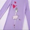 Family Feeling Little girls Love Heart Pajamas Long sleeve Cotton Kid Pjs 6 view 2