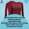 ACTIVE UNIFORMS Women's Under Scrub Tee Crew Neck Long Sleeve T-Shirt (Burgundy, Large) view 2