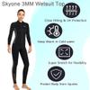 Wetsuit Top Jacket Women Men 3MM Neoprene Long Sleeve Dive Scuba Wet Suit Shirt, 2MM 1.5MM Warm Front Zipper Wetsuits Shirts Vest Surfing Swimming Snorkeling Kayaking Suit in Cold Water Sports view 4