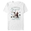 Disney Big Frozen Two Better Reindeers Men's Tops Short Sleeve Tee Shirt, White, Large view 1