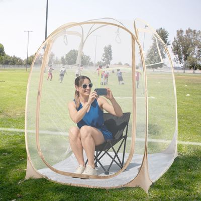 EighteenTek Pod All Weather Sports Tent with Attached Floor, Instant Outdoor Bubble Tent, Rainproof Camping Sun Shelter for Sports Events Camping Fishing Cheering 50" X 50" X 62"H