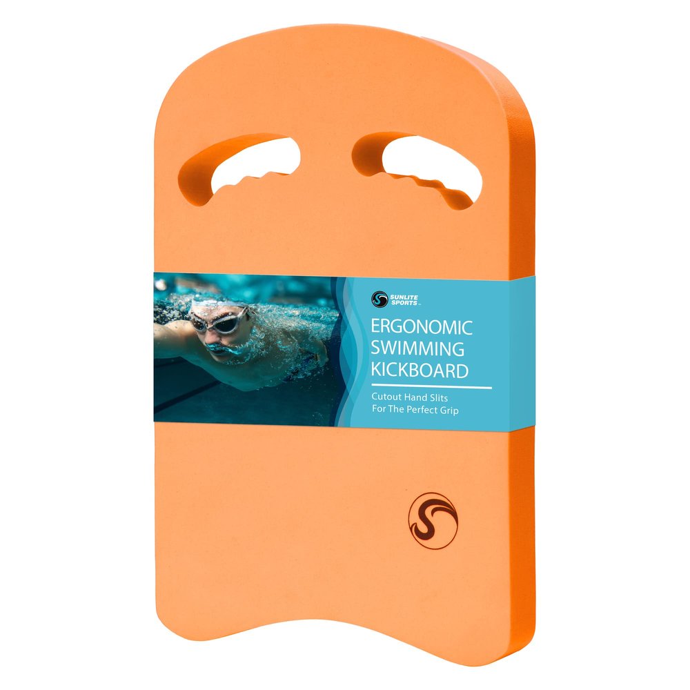 Sunlite Sports Swimming Kickboard with Ergonomic Grip Handles, One Size Fits All, for Children and Adults, Pool Training Swimming Aid, for Beginner and Advanced Swimmers