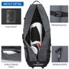TurnWay Foldable Padded Golf Travel Bag, Heavy Duty 900D Polyester Golf Club Bag Waterproof Cart Bag with Wheels, Soft-Sided Spacial Size for Golf Gear Transportation (Gray) view 4
