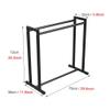 SRNS Free Standing Floor Tennis Racket Holder, Black Metal Badminton Racket Storage Rack, Children's Racket Stand, Mounting Hardware Included view 2