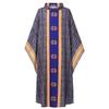BLESSUME Priest Liturgical Chasuble Father Mass Vestments Robe (Purple) view 1