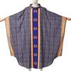 BLESSUME Priest Liturgical Chasuble Father Mass Vestments Robe (Purple) view 2