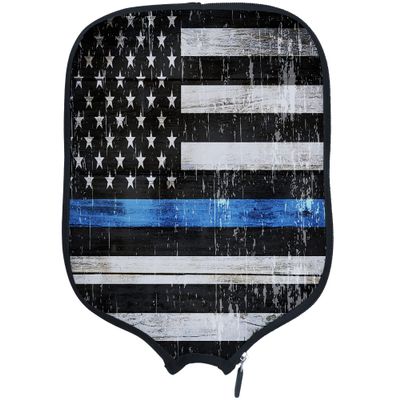 DUNHUANG American Flag Padded Pickleballs Protection Paddles Cover Personalized Cover Paddles Case Rackets Cover Holder Sleeve Case Protector, Fits Most Paddles, Rackets,060
