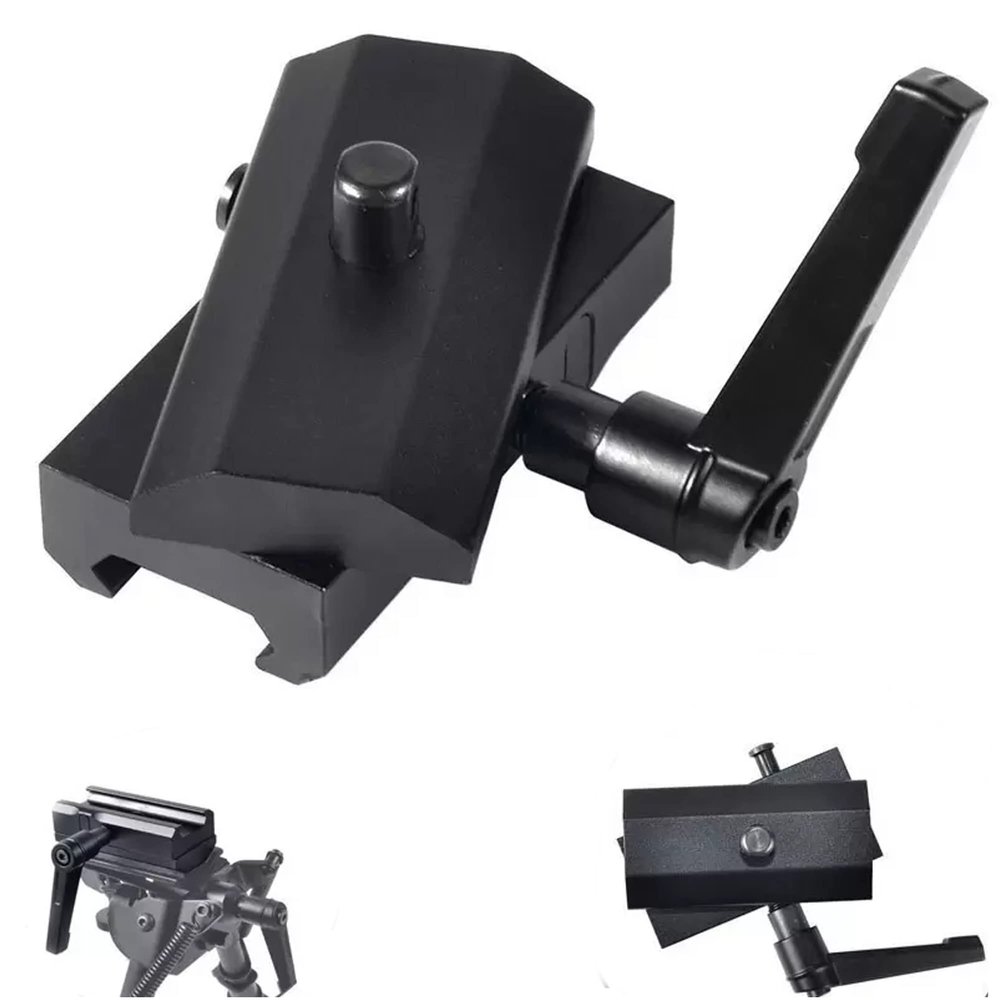 360 Tactical QD Quick Detach Bipod Adapter Quick Detach Cam Lock QD Bipod Sling Adapter for Picatinny Weaver Rails Mount Accessories for Harris Bipod
