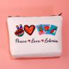 JXGZSO Funny Lottery Bag Mexican Storage Bag Lottery Gift Peace Love Loteria Canvas Bag With Zipper Lottery Themed Gifts view 3