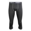 AND1 Mens Baselayer Pants - Athletic Compression Tights for Men, Performance Base Layer Pants for Gym, Sports & Running, Size Small, Grey/Crop view 1