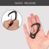 CRAZY SHARK Fishing Aluminum Alloy Carabiner Keychain Outdoor Camping Climbing Snap Clip Lock Buckle Hook Fishing Tool (Green-5pcs) view 4