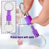 Funrous 10 Packs Detachable Keychain Quick Release Pull Apart Key Ring with 2 Split Rings for Bag Purse Belt (Multicolor) view 3