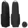 TurnWay Foldable Padded Golf Travel Bag, Heavy Duty 900D Polyester Waterproof Bag Cart Bag with Wheels, Soft-Sided Spacial Size for Golf Gear Transportation(Black) view 1