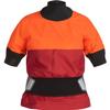 NRS Women's Stratos Shorty Semi-Dry Paddling Jacket-Poppy/Vino-M view 1