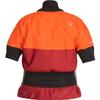 NRS Women's Stratos Shorty Semi-Dry Paddling Jacket-Poppy/Vino-M view 2