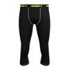 AND1 Mens Baselayer Pants - Athletic Compression Tights for Men, Performance Base Layer Pants for Gym, Sports & Running, Size Large, Black/Crop view 1