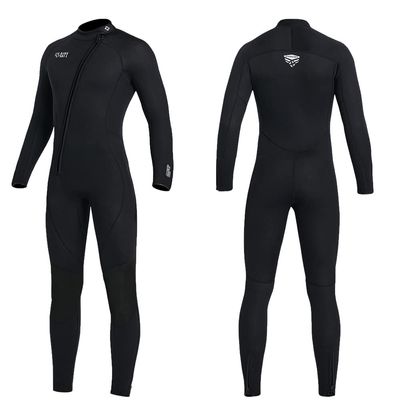 Wet Suits for Women Men Full Body 3MM Neoprene Wetsuit Diving Suit in Cold Water, Long Sleeves Front Zip Scuba Wetsuits One Piece Thermal Swimsuit for Surfing Snorkeling (3MM Men Black, Small)