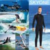 Wet Suits for Women Men Full Body 3MM Neoprene Wetsuit Diving Suit in Cold Water, Long Sleeves Front Zip Scuba Wetsuits One Piece Thermal Swimsuit for Surfing Snorkeling (3MM Men Black, Small) view 3