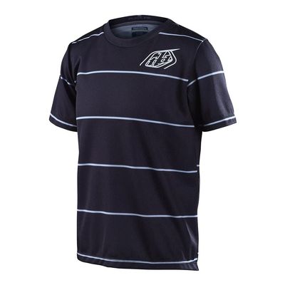 Troy Lee Designs Cycling MTB Bicycle Mountain Bike Jersey Shirt for Youth, FLOWLINE SS Jersey (Black, XL)