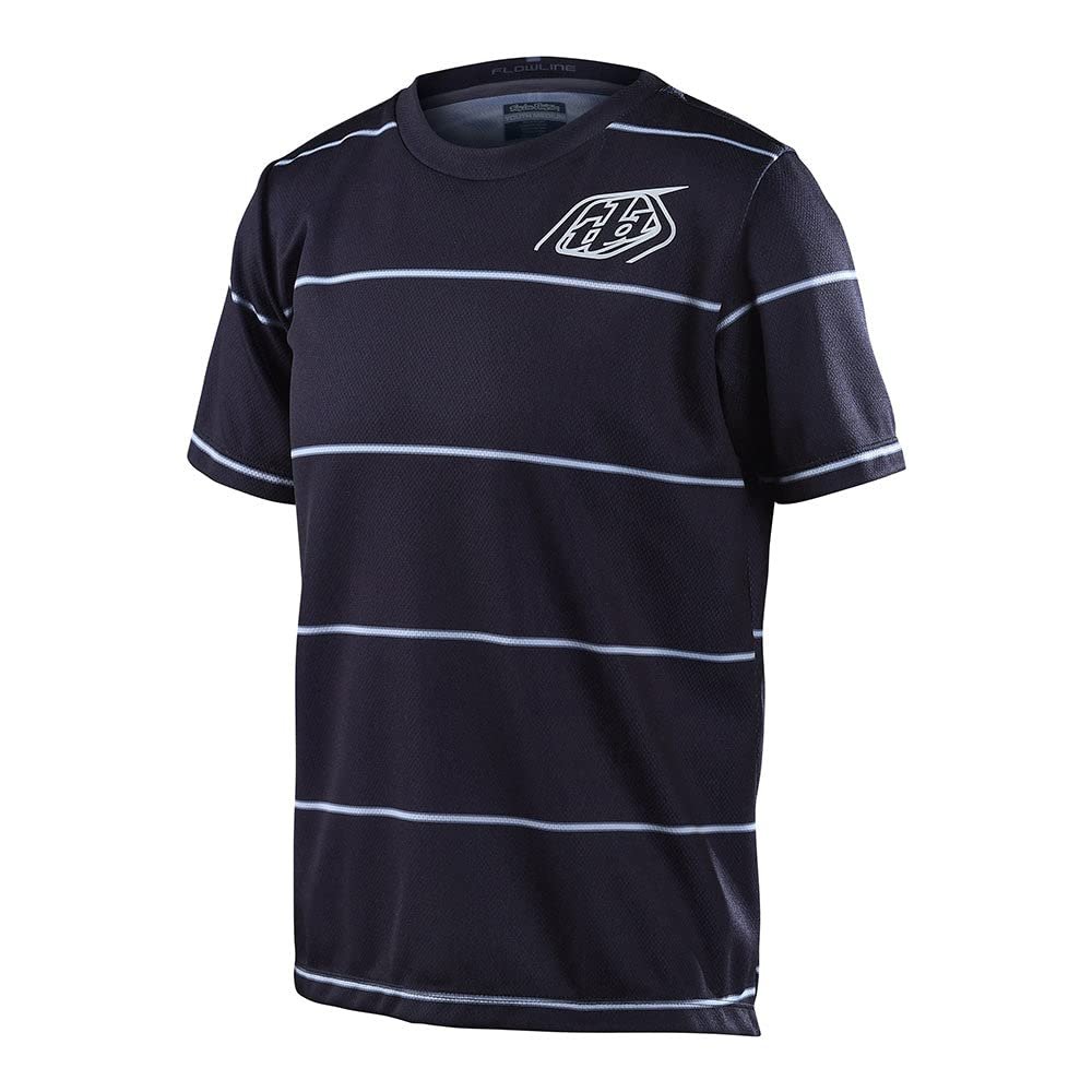 Troy Lee Designs Cycling MTB Bicycle Mountain Bike Jersey Shirt for Youth, FLOWLINE SS Jersey (Black, XL)