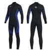 Wet Suits for Women Men Full Body 3MM Neoprene Wetsuit Diving Suit in Cold Water, Long Sleeves Front Zip Scuba Wetsuits One Piece Thermal Swimsuit for Surfing Snorkeling (3MM Men Blue, Small) view 1