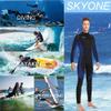 Wet Suits for Women Men Full Body 3MM Neoprene Wetsuit Diving Suit in Cold Water, Long Sleeves Front Zip Scuba Wetsuits One Piece Thermal Swimsuit for Surfing Snorkeling (3MM Men Blue, Small) view 3