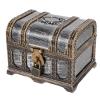 Alipis Vintage Metal Treasure Chest Set: Small Pirate Trinket Box with Lock Keys Jewelry Keepsake present Ring Holder Case for Girls Ladies Women view 1