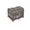 Alipis Vintage Metal Treasure Chest Set: Small Pirate Trinket Box with Lock Keys Jewelry Keepsake present Ring Holder Case for Girls Ladies Women view 2