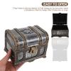 Alipis Vintage Metal Treasure Chest Set: Small Pirate Trinket Box with Lock Keys Jewelry Keepsake present Ring Holder Case for Girls Ladies Women view 4