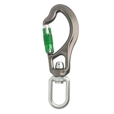 DMM Sidewinder Carabiner ( Locksafe ) Titanium/Green A98K71