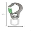 DMM Sidewinder Carabiner ( Locksafe ) Titanium/Green A98K71 view 2