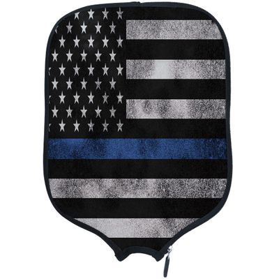 DUNHUANG American Flag Padded Pickleballs Protection Paddles Cover Personalized Cover Paddles Case Rackets Cover Holder Sleeve Case Protector, Fits Most Paddles, Rackets,087