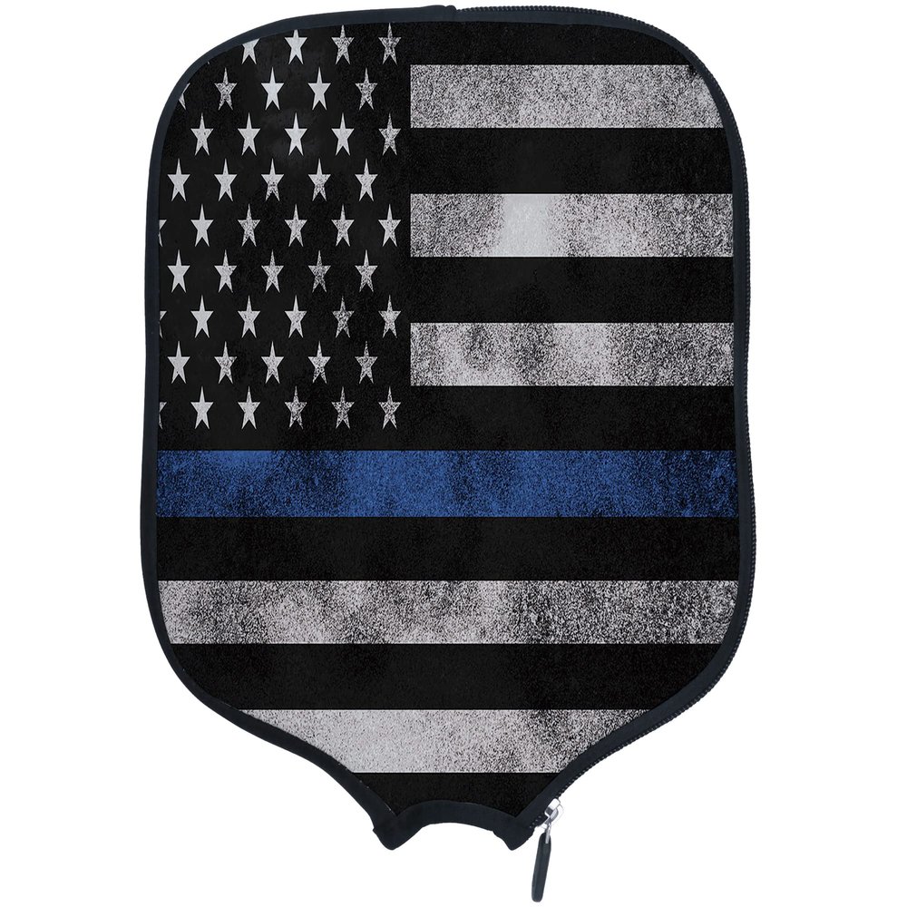 DUNHUANG American Flag Padded Pickleballs Protection Paddles Cover Personalized Cover Paddles Case Rackets Cover Holder Sleeve Case Protector, Fits Most Paddles, Rackets,087