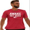 Go All Out XX-Large Red Adult Awake Not Woke American Flag Conservative T-Shirt view 1