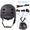 TurboSke Skateboard Helmet, BMX Helmet, Multi-Sport Helmet, Bike Helmet for Kids, Youth, Men, Women (MBlack, S/M (20.5"-22.8")) view 3