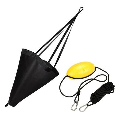 53" Drift Sock Sea Anchor Drogue - Tow Rope Line Buoy Ball Float Leash Sea Brake System Suit for Boat Yacht w/Kayak Throw Line fit for 26-30" Boat, Drift Sock Sea Anchor Drogue