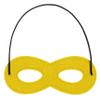 Cute Black Super Hero Eye Masks for Little Boys Kids Party Cosplay Halloween Accessory Yellow view 1