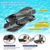 Ubekezele Snorkeling Gear for Adults Men Women,4 in 1 Snorkel Set with Panoramic View Diving Mask Anti-Fog Anti-Leak,Dry Top Snorkel,Fins and Travel Bag for Swimming,Snorkeling and Travel Diving view 4
