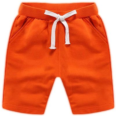 EISHOW Baby Toddler Summer Shorts, Kids Solid Cotton Knee Length Jogger Sport Shorts Casual Elastic Waist Harem Pants