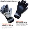 EFAH SPORTS Soccer Goalkeeper Gloves for Kids Boys Children Youth Football Goalie Gloves with Fingersave and Double Wrist Protection Strong Grip Palms (Size 7 Suitable for Size S-M Adult, Grey) view 3